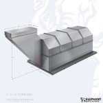 Elephant underground bunker with dimensions 6 x 14